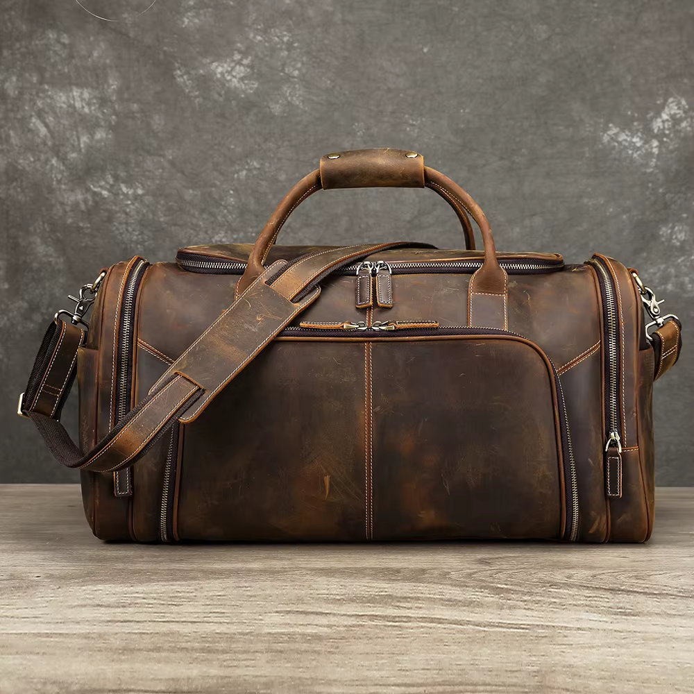 Il Gran Tour — Crazy Horse Leather Travel Duffle