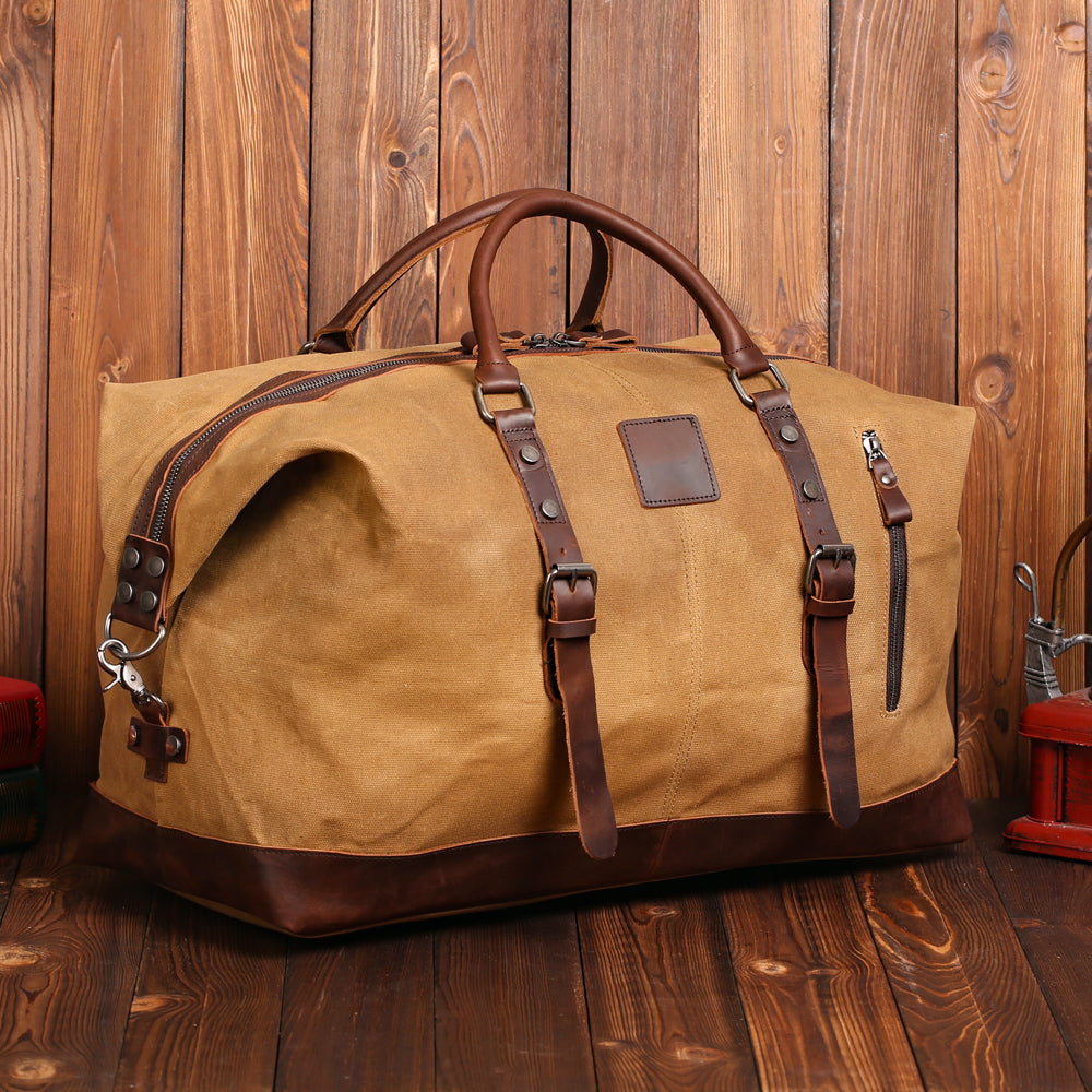 La Vela — Waxed Canvas & Leather Duffle