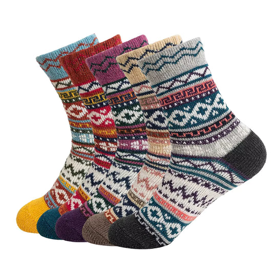 La Baita — Wool-Blend Heritage Socks, Set of Five