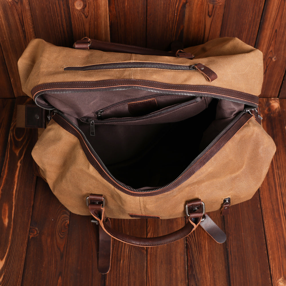 La Vela — Waxed Canvas & Leather Duffle