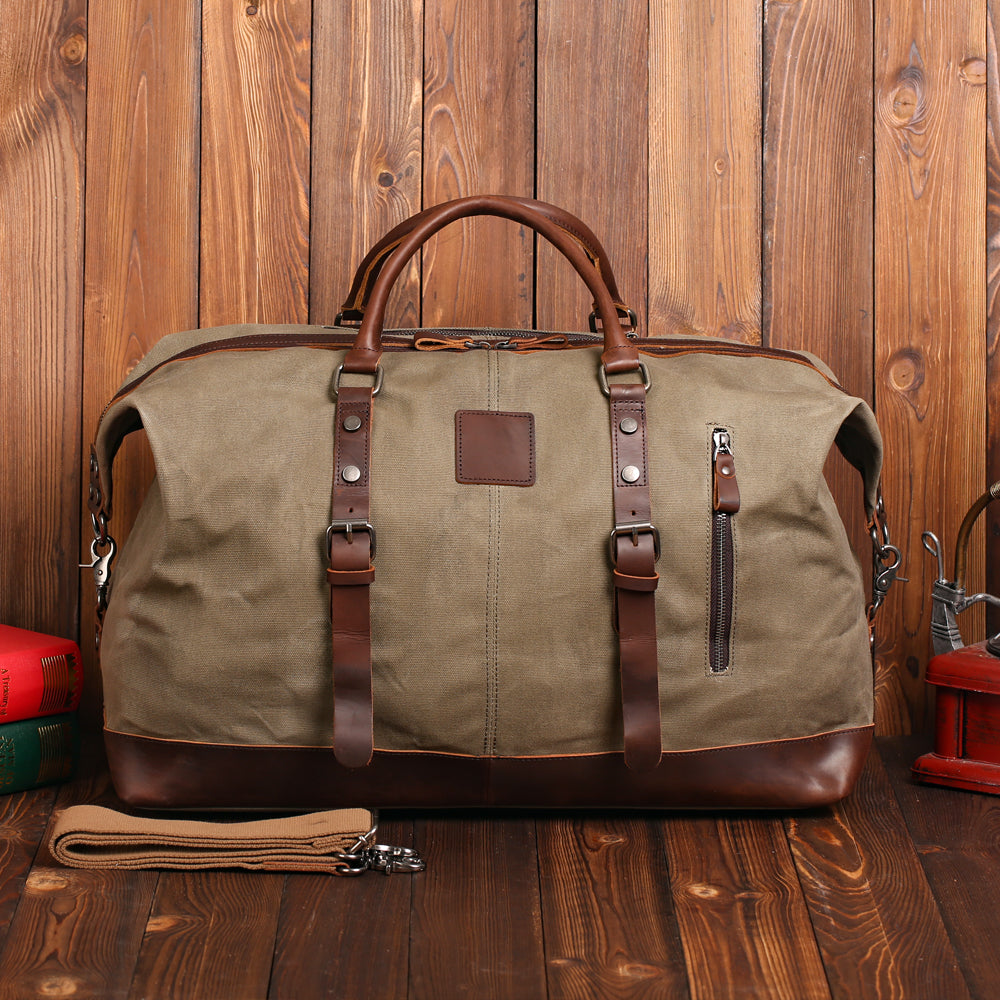 La Vela — Waxed Canvas & Leather Duffle