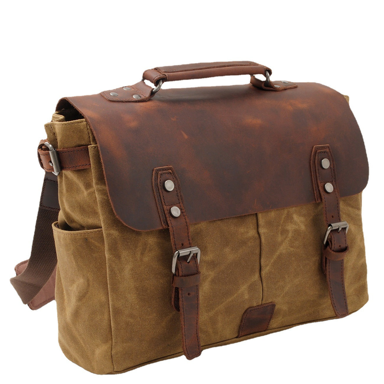 Il Postino — Waxed Canvas & Leather Messenger