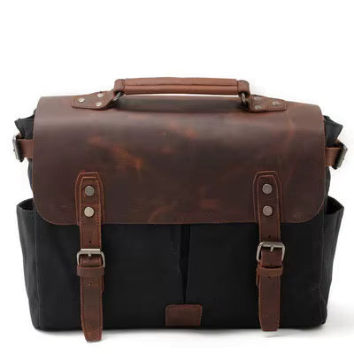 Il Postino — Waxed Canvas & Leather Messenger